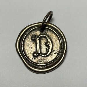 Waxing Poetic Sterling Silver Letter D Pendant